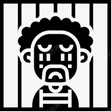 监禁逮捕罪犯图标