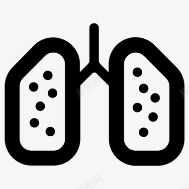 解剖学肺泡呼吸图标