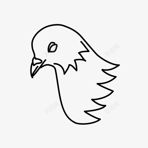 鸽子动物插图svg_新图网 https://ixintu.com 鸽子 动物 插图 丛林 野生 野生动物 动物园