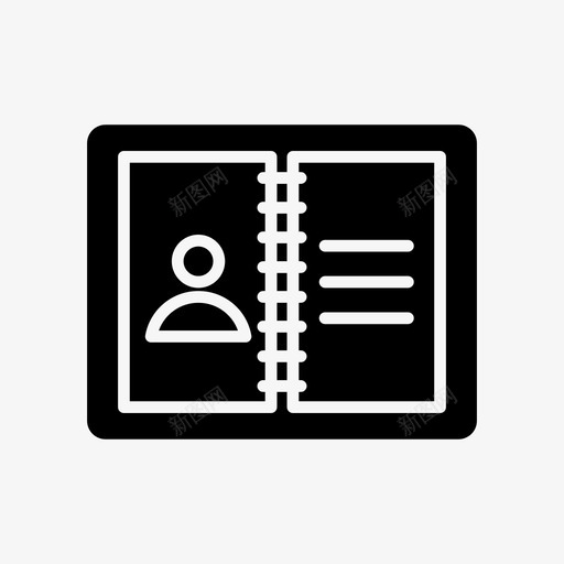 联系簿日记图书馆svg_新图网 https://ixintu.com 联系 日记 图书馆 记录 我们