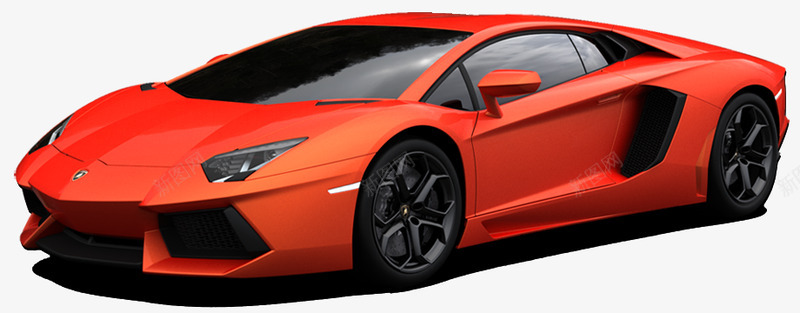 Red Lamborghini car  image透明png免抠素材_新图网 https://ixintu.com 透明