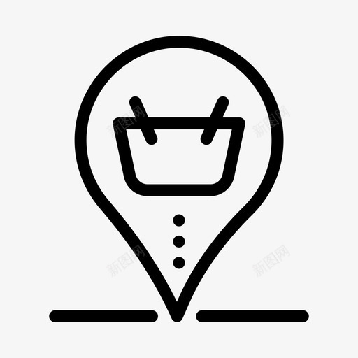 位置篮子地图svg_新图网 https://ixintu.com 位置 篮子 地图 别针 购物 互联网 数字 营销