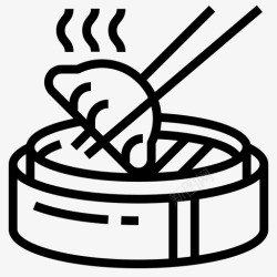 中国菜图标和家人一起吃饭中国菜点心高清图片