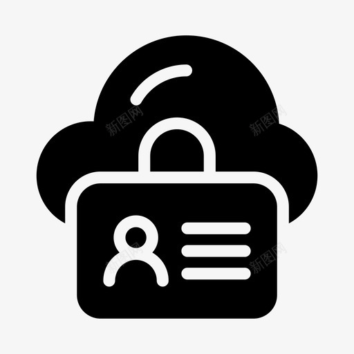 id徽章卡svg_新图网 https://ixintu.com 徽章 卡云 服务器 网络 云计算 线条 符号