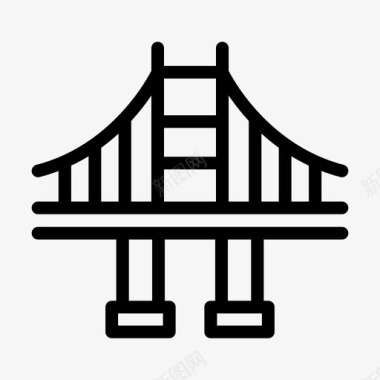 桥加利福尼亚金门图标