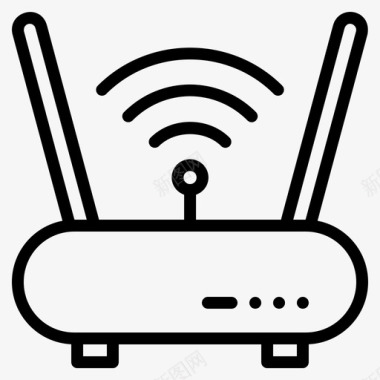 路由器通信互联网图标