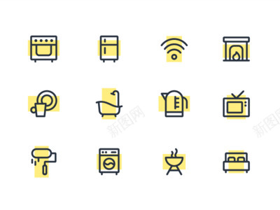 Smart home icons图标png免抠素材_新图网 https://ixintu.com 图标