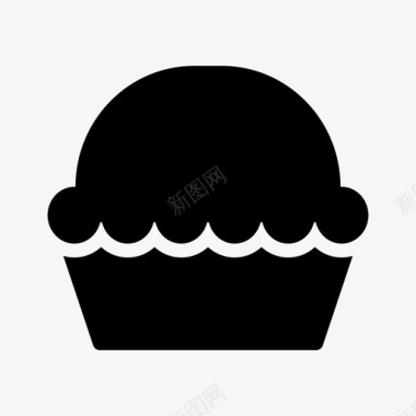 纸杯蛋糕生日蛋糕布朗尼图标