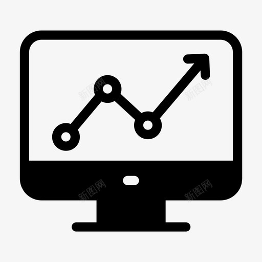 增长图表计算机svg_新图网 https://ixintu.com 营销 增长 图表 计算机 在线 屏幕 互联网 数字