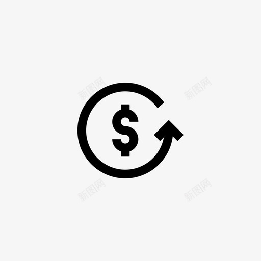 事务美元财务svg_新图网 https://ixintu.com 财务 事务 美元 货币 发送 线条 符号
