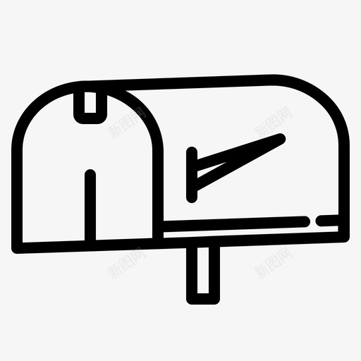 邮箱设备电子svg_新图网 https://ixintu.com 邮箱 复古 设备 电子 媒体 东西 图标 标的 线条 风格