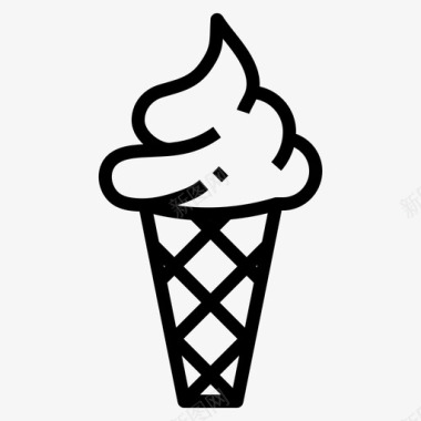 软服务甜点冰淇淋图标