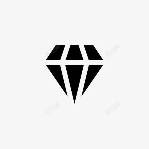 钻石商业金融svg_新图网 https://ixintu.com 金融 钻石 商业 宝石 溢价 像素 完美 线条 轮廓