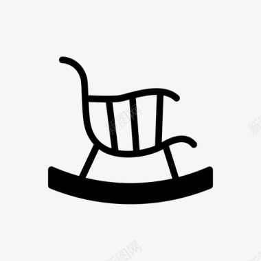 摇椅椅子家具图标