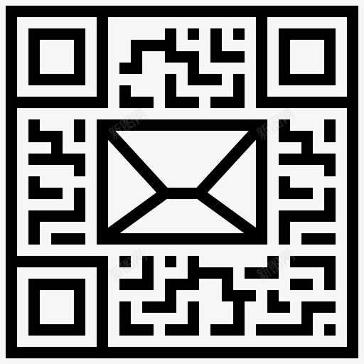 二维码信息广告电子邮件svg_新图网 https://ixintu.com 二维 信息 广告 电子邮件 条形码 码行
