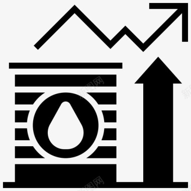 石油市场商业经济图标