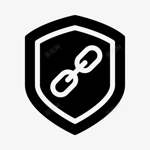链接防护保护svg_新图网 https://ixintu.com 安全 链接 防护 保护 屏蔽 安全线 线条 符号