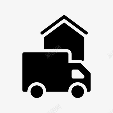 交货货物住宅图标