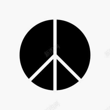 符号和平和平符号图标
