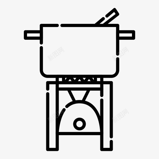 户外炉灶探险野营svg_新图网 https://ixintu.com 户外 炉灶 探险 野营 度假 运动