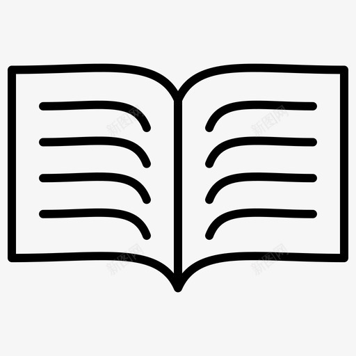 书报纸阅读svg_新图网 https://ixintu.com 阅读 书报 报纸 科学