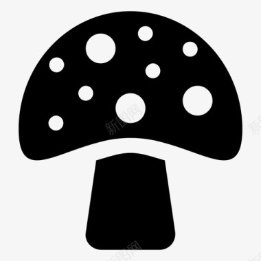 蘑菇真菌毒蕈图标