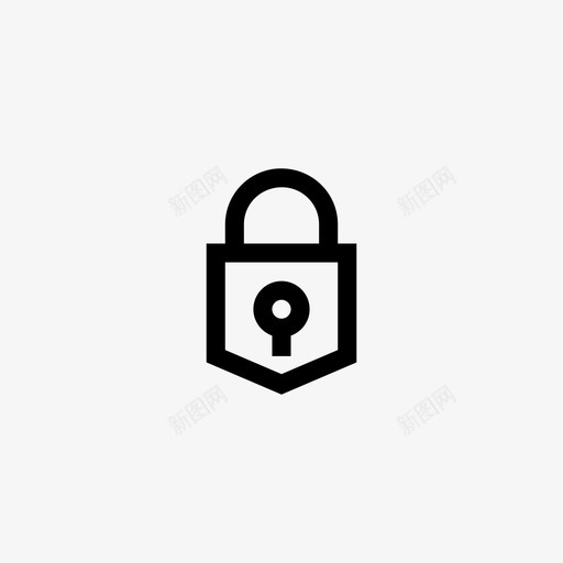挂锁钥匙孔保护svg_新图网 https://ixintu.com 安全 挂锁 钥匙孔 保护 犯罪 像素 完美 线条 轮廓
