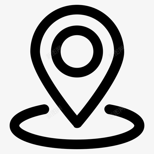 地图购物车电子商务svg_新图网 https://ixintu.com 电子商务 地图 购物车 位置 购物 线路