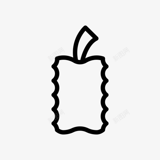 苹果吃食物svg_新图网 https://ixintu.com 苹果 吃食 食物 水果 健康 废物 分类