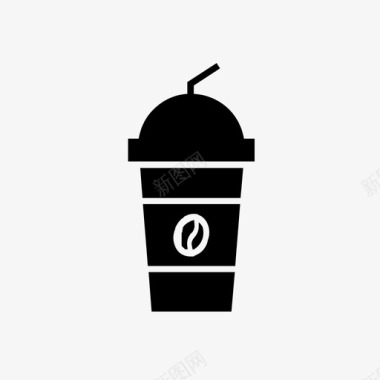 冰咖啡图标饮料商店图标