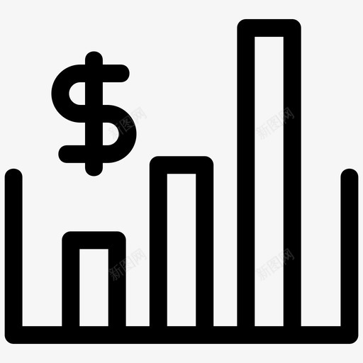 外汇图表股票svg_新图网 https://ixintu.com 图表 外汇 股票 交易 全球 业务 图标