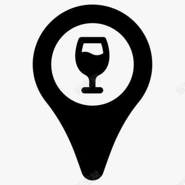 酒吧地址喝酒的地方图标