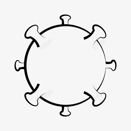 冠状病毒细菌冠状病毒19svg_新图网 https://ixintu.com 冠状 病毒 细菌