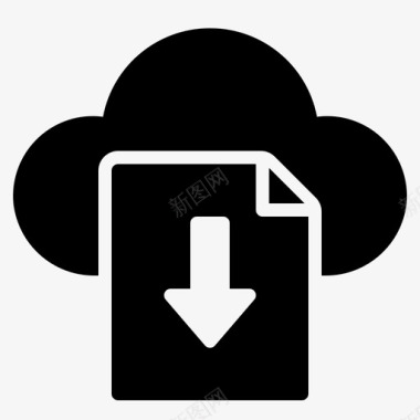 下载文件云页面图标