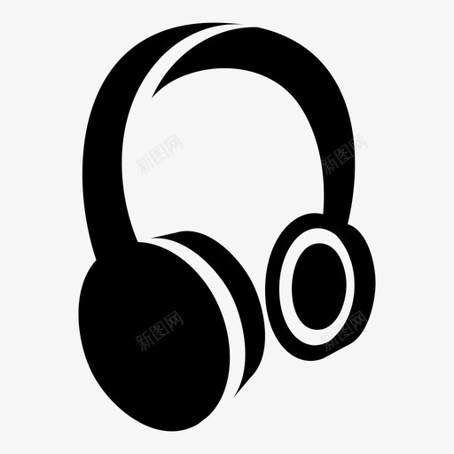 耳机音频乐队svg_新图网 https://ixintu.com 耳机 音频 乐队 音乐 唱片