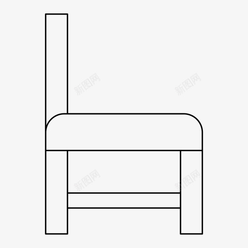 椅子家具坐svg_新图网 https://ixintu.com 椅子 家具 坐椅 细线 线条