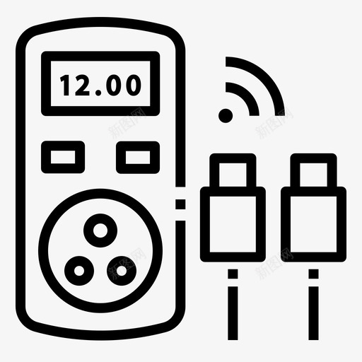 电能表插头省电svg_新图网 https://ixintu.com 电能表 插头 省电 插座 智能家居 线切割