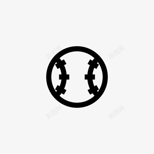 棒球游戏运动svg_新图网 https://ixintu.com 游戏 运动 棒球 线条 符号