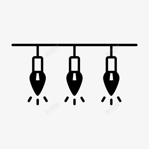 圣诞灯饰节日冬季svg_新图网 https://ixintu.com 圣诞 灯饰 冬季 节日 图标 收藏