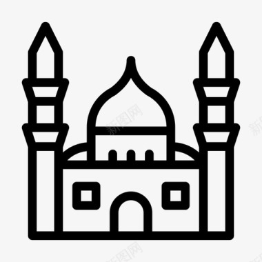 清真寺建筑物著名的图标