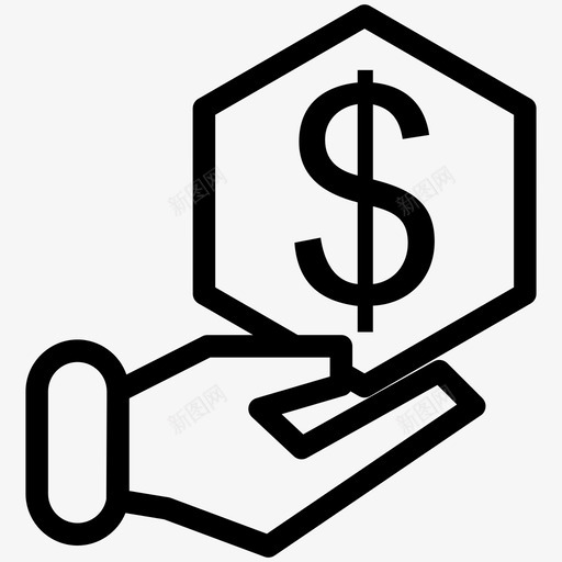 付款硬币金融svg_新图网 https://ixintu.com 付款 硬币 金融 货币 工资单 利润