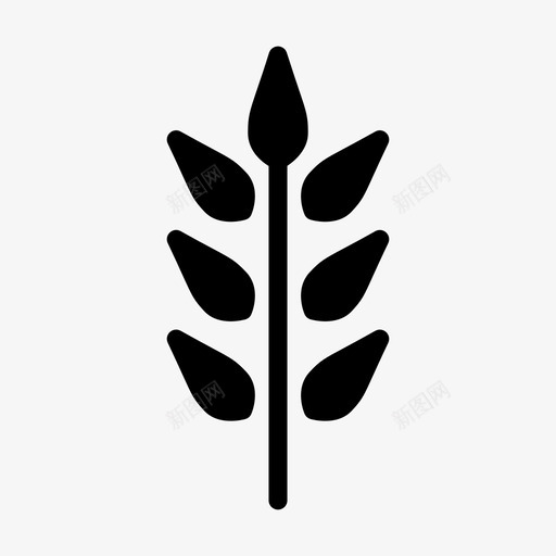 粮食农业自然svg_新图网 https://ixintu.com 粮食 农业 自然 植物 小麦 春纹
