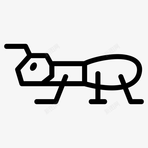 蚂蚁虫子生物svg_新图网 https://ixintu.com 虫子 蚂蚁 生物 昆虫 小虫
