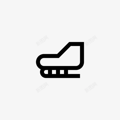 溜冰鞋游戏玩svg_新图网 https://ixintu.com 溜冰鞋 游戏 运动 玩鞋 线条 符号