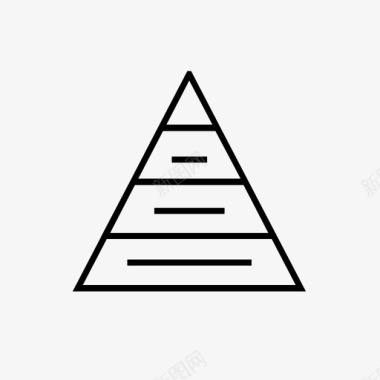 金字塔图分析数据图标