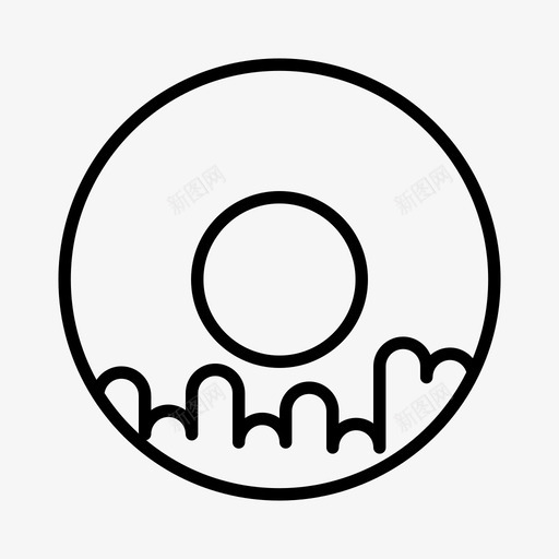 甜甜圈甜点糕点svg_新图网 https://ixintu.com 甜甜圈 甜点 糕点 甜味