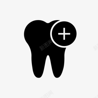 牙科护理图标牙医医疗图标