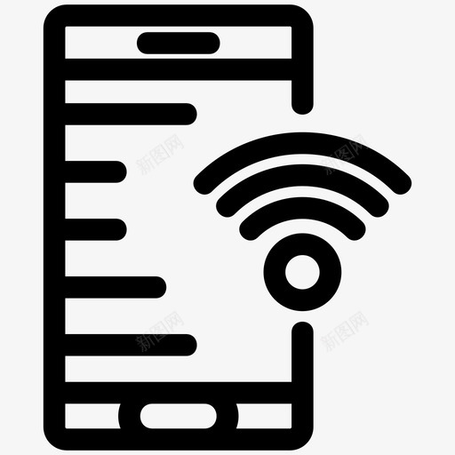 wifi互联网移动svg_新图网 https://ixintu.com 互联网 移动 移动网 网络 信号 无线 卫星 技术