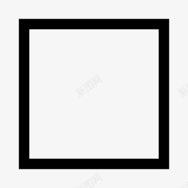 正方形长方体几何体图标