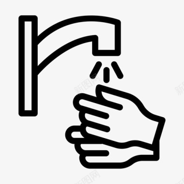 手洗清洁安全图标